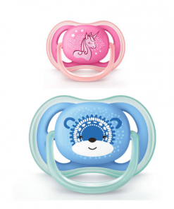 2 Chupetes Philips AVENT Ultra Soft Decorados 6-18 Meses