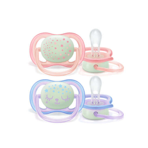 2 Chupetes Philips AVENT Ultra Air Nocturnos