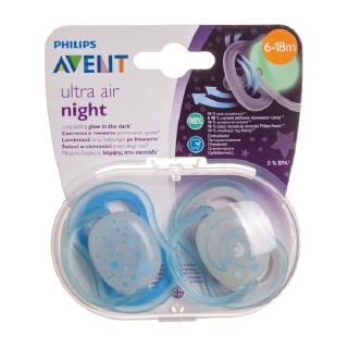 2 Chupetes Philips AVENT Ultra Air Nocturnos