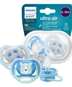 Chupete PHILIPS AVENT Ultra Air 6-18m Anatómico y Libres de BPA con Estuche  - Unicornio, oferta LOi.