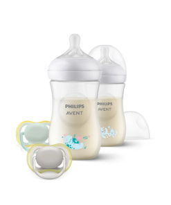 SET DE REGALO 4 PIEZAS NATURAL RESPONSE PHILIPS AVENT DECORADO